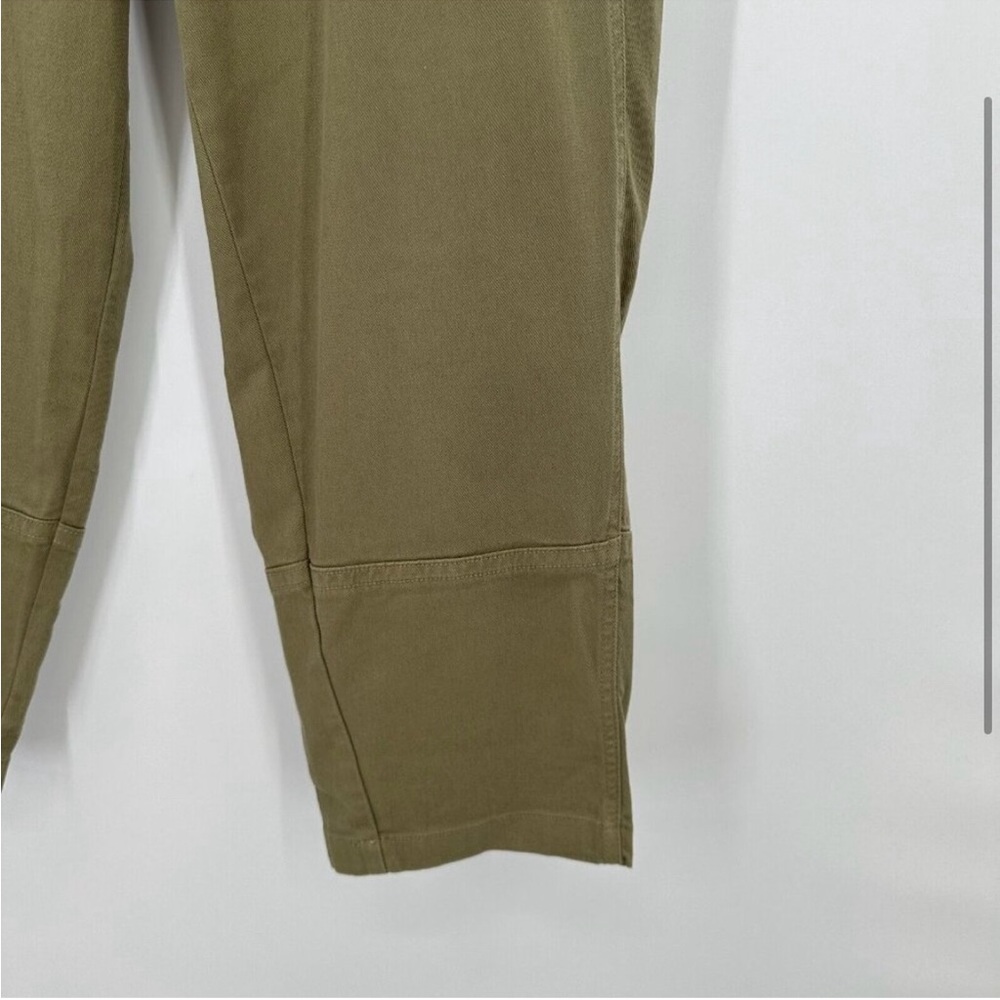 High-Rise Wide Leg Crop Pants in Olive - Picture 5 of 5